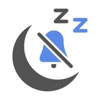 Quiet Time Vector Icon Style