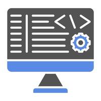 Back End Development Vector Icon Style