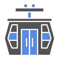 Cable Car Cabin Vector Icon Style