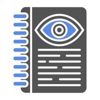 Optometric Guidelines Vector Icon Style