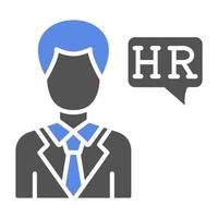 Hr Specialist Male Vector Icon Style