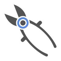 Wire Cutter Vector Icon Style