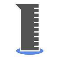 Graduated Cylinder Vector Icon Style