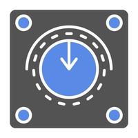 Dimmer Switch Vector Icon Style