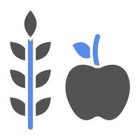 High Fiber Food Vector Icon Style