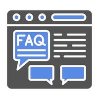FAQ Vector Icon Style