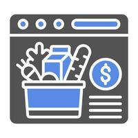 Groceries Vector Icon Style