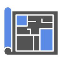 Floor Plan Vector Icon Style