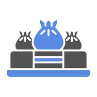 Dim Sum Vector Icon Style