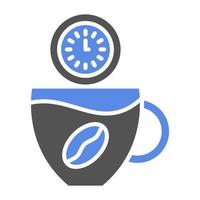 Coffee Time Vector Icon Style