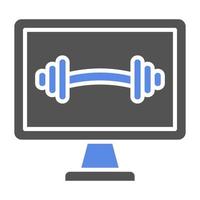 Online Gym Vector Icon Style