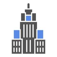 Empire State Building Vector Icon Style