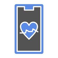 Heart Rate Vector Icon Style