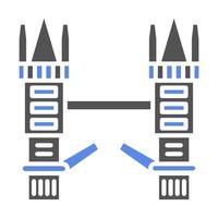 Tower Bridge Vector Icon Style
