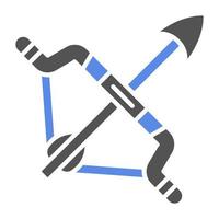 Bow And Arrow Vector Icon Style