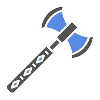 Viking Axe Vector Icon Style