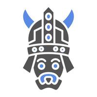 Viking Hunting Dog Vector Icon Style