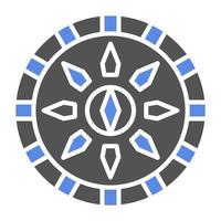 Viking Shield Vector Icon Style