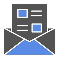 Newsletter Vector Icon Style