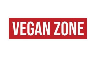 Vegan Zone Rubber Stamp. Vegan Zone Rubber Grunge Stamp Seal Vector Illustration