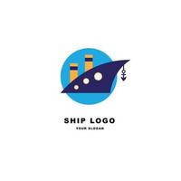 Ship logo vector for business identity