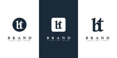 Modern and simple Lowercase BT Letter Logo, suitable for any business with BT or TB initials. vector