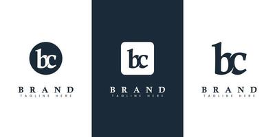 Modern and simple Lowercase BC Letter Logo, suitable for any business with BC or CB initials. vector