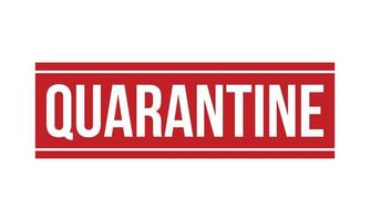 Quarantine Rubber Stamp. Red Quarantine Rubber Grunge Stamp Seal Vector Illustration - Vector