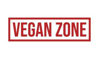 Vegan Zone Rubber Stamp. Vegan Zone Rubber Grunge Stamp Seal Vector Illustration