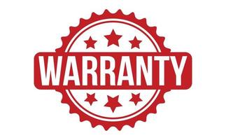 Warranty Rubber Stamp. Red Warranty Rubber Grunge Stamp Seal Vector Illustration - Vector