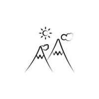 mountain vector icon