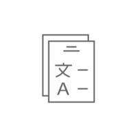 forma, traductor vector icono