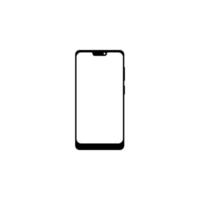 Realistic modern smartphone vector icon