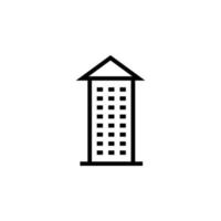 icono de vector de edificio