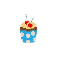 Cupcake, muffin vector icon