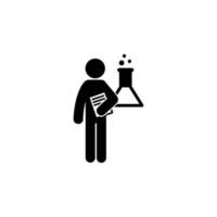 man with lab degree vector icon