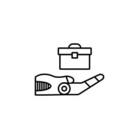 Safe mode technology concept line vector icon