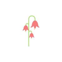 flower colored vector icon