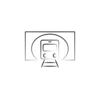 rail road vector icon