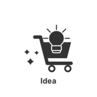 Online marketing, idea vector icon