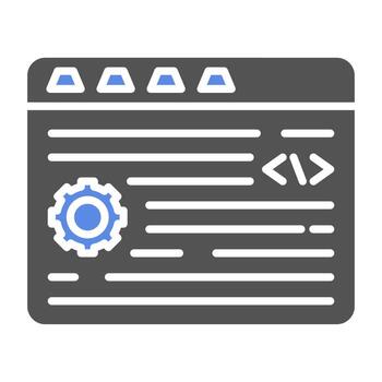 programación vector icono estilo