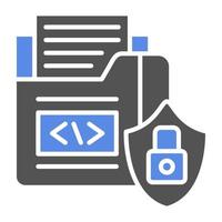 Data Security Vector Icon Style