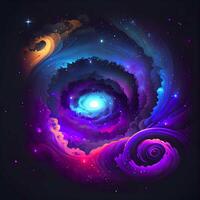 resumen espacio galaxia nebulosa - ai generado foto