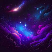 Abstract Space Galaxy Nebula - photo