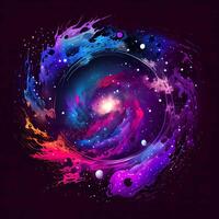 Abstract Space Galaxy Nebula - photo