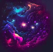 Abstract Space Galaxy Nebula - photo