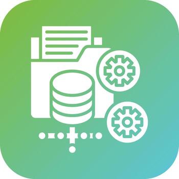 Data Processor Vector Icon Style