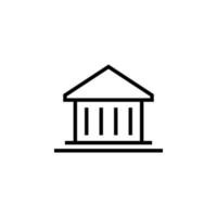 Banking, Building vector icon