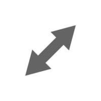 Arrow, size vector icon