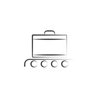 luggage vector icon